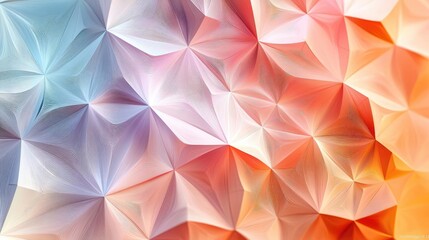 Poster - Geometric shapes illustration abstract background idea. A vibrant and colorful abstract geometric pattern showcasing depth and texture.