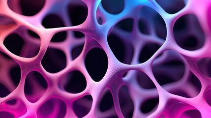 Poster - 3D abstract art background concept. Abstract design of colorful cellular structure with dynamic patterns and textures.