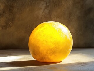 Aufkleber - A single orange sits atop a table, awaiting its fate