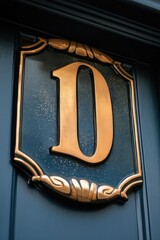 Aufkleber - A close-up shot of a sign on a door with bold text and minimal background