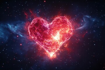 cosmic heart: universal love shining through space and time