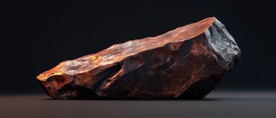 Aufkleber - A single rock sitting on a flat surface, providing a neutral background