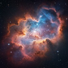 Wall Mural - nebula and galaxies in space. abstract cosmos background