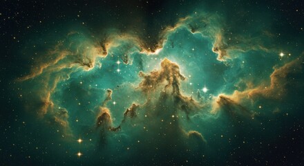 Wall Mural - nebula and galaxies in space. abstract cosmos background