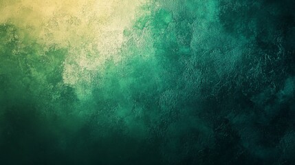 Poster - ideal for a digital design project, green gradient background with a textured grain, smoky green bac