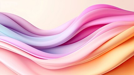 Poster - Abstract art background concept. Abstract waves of soft colors creating a soothing and elegant visual effect.