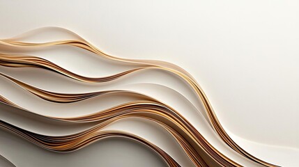 Aufkleber - Abstract art background concept. Abstract design featuring smooth curves and lines in a minimalist style.