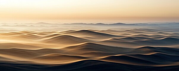 Aufkleber - Aerial landscape abstract background idea. Serene ocean waves at sunset create a tranquil and picturesque seascape.