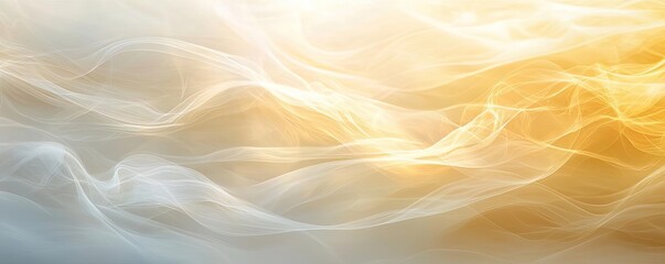 Aufkleber - Abstract art background concept. Abstract waves of light showcasing soft colors and ethereal fluidity in nature.