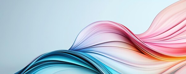 Poster - Abstract art background concept. Abstract flow of colorful waves creating a harmonious design.