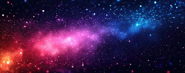 Poster - Abstract art background concept. A stunning cosmic landscape showcasing vibrant stars and colorful nebulas.