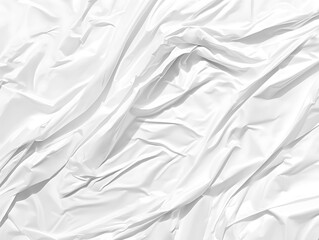 Poster - Abstract rippled white cloth texture, soft and luminous surface look