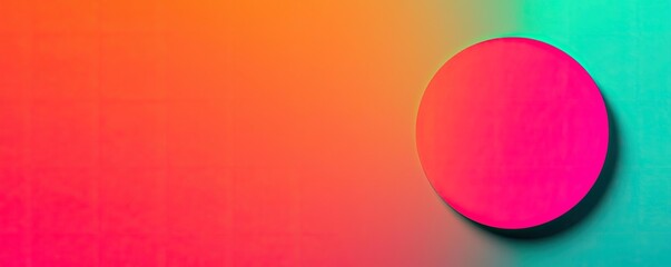 Poster - Abstract art background concept. Abstract colorful background featuring a vibrant circular shape and smooth gradient.