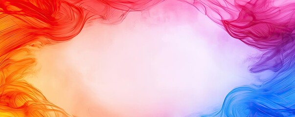 Poster - Abstract art background concept. Vibrant colorful smoke swirls create a dynamic and artistic background.