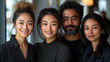 © Niams Haus - Diverse Multiracial Team in Office, Smiling Confident Individuals, Symbolizing Positivity and Unity