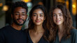 © Niams Haus - Diverse Multiracial Team in Office, Smiling Confident Individuals, Symbolizing Positivity and Unity