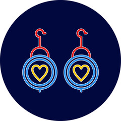 Wall Mural - Earrings Icon