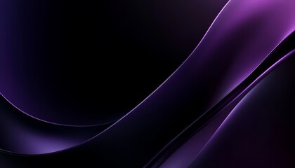 Poster - Abstract Flowing Lines, Smooth Gradient Cyan to Dark Purple, Elegant for Digital Background