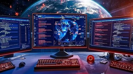 Global Network Monitoring Station:  A Futuristic Cybersecurity Command Center
