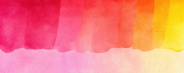 Poster - Digital watercolor painting abstract background idea. A vibrant watercolor background with shades of pink, orange, and yellow, perfect for designs.