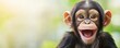© kirania - A close up portrait of a smiling young primate animal