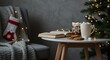© Phung - Cozy Christmas scene warm lights soft focus. AI Generated