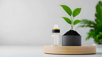 Poster - Radiant Plant Growth Thriving in a Controlled Laboratory Setting Showcasing Innovative Biotechnology Potential for Sustainable Agricultural Practices and Precise Scientific Experimentation