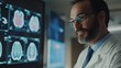 © Arianne - Medical doctor analyzing brain scan images on computer screen in hospital