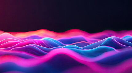 Poster - Vibrant color art abstract background concept. Abstract colorful waves with vibrant hues blending seamlessly in a mesmerizing pattern.