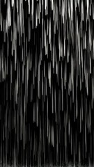 Poster - Abstract rainfall pattern: falling light stripes creating monochrome motion