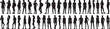 © SihouetteEPS - People Silhouettes Vector Set, Casual Style, Isolated on White Background