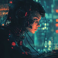 Aufkleber - Professional working with AI