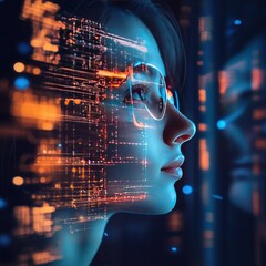 Aufkleber - Professional working with AI