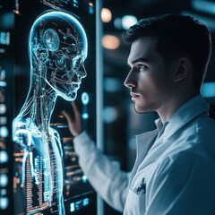 Aufkleber - Professional working with AI
