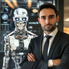 Aufkleber - Professional working with AI