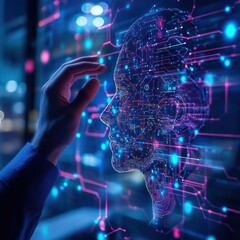 Aufkleber - Professional working with AI