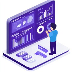 Aufkleber - Smart AI for business analytics