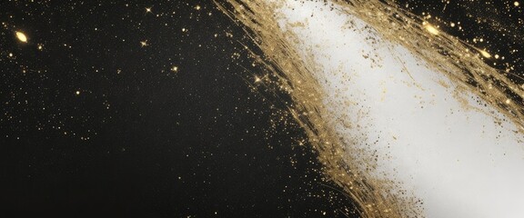 Wall Mural - abstract magic white and gold dust beautiful background