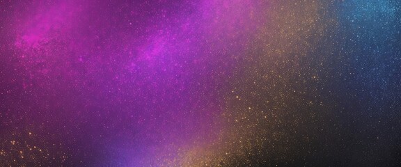 Wall Mural - abstract magic pink, blue, and beautiful golden dust background