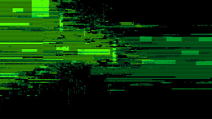 Fototapete - Abstract glitch effect background. digital art. pixel glitch texture. Data visualization concept. digital distortion and noise effect. banner or poster. Vector Illustration.