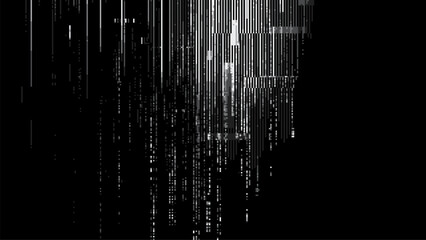 Fototapete - Abstract glitch effect background. digital art. pixel glitch texture. Data visualization concept. digital distortion and noise effect. banner or poster. Vector Illustration.