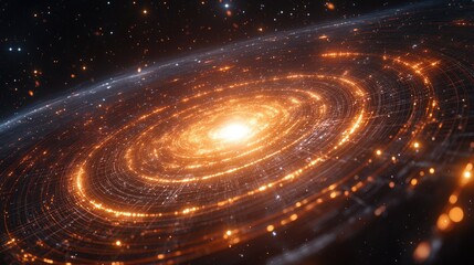 Poster - Spiral Galaxy, Cosmic, Abstract, Light, Space, Energy, Phenomenon, Universe, Background