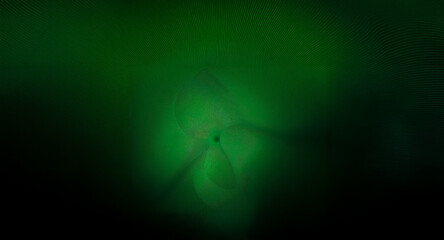 Aufkleber - Dark green abstract vortex with a blurry swirl in the center, creating a sense of depth and motion.