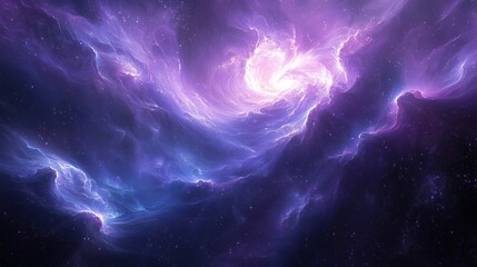 Poster - Cosmic swirl of colors creates a mesmerizing view of distant galaxies and nebulae in the night sky