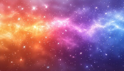 colorful cosmic nebula with stars; abstract science background use in presentations