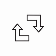 Poster -  arrows icon vector sign