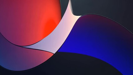 Poster - Abstract phone screen design; dark background; vibrant colors; website banner