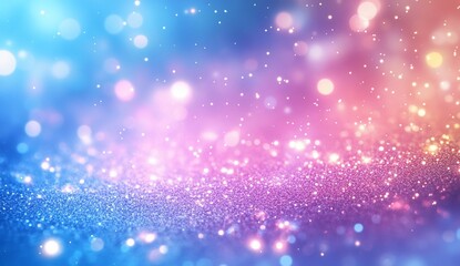 Poster - Glittering surface shimmers in colorful light; background for festive design
