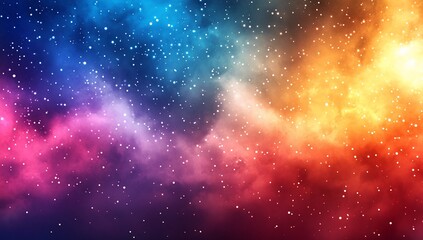 Poster - Colorful Space Nebula Background with Stars for wallpapers, templates or science