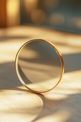 Poster - A close-up view of a ring on a table